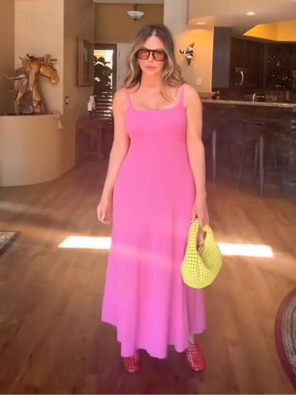 Cotton Ribbed fit and flare maxi dress
